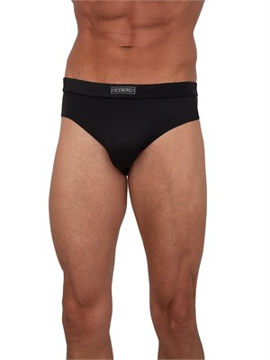 Costume slip uomo Iceberg in tessuto nero in UOMO