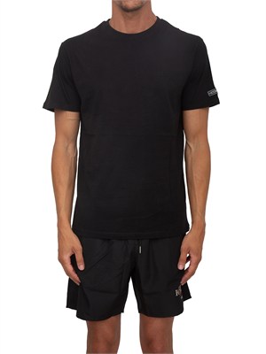 T-shirt nera Iceberg Beachwear uomo con logo in UOMO