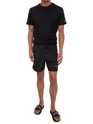 T-shirt nera Iceberg Beachwear uomo con logo in UOMO