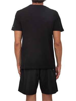 T-shirt nera Iceberg Beachwear uomo con logo in UOMO