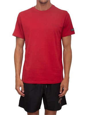 T-shirt rossa Iceberg Beachwear uomo con logo in UOMO