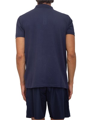 Polo blu Iceberg Beachwear uomo in cotone con logo in UOMO