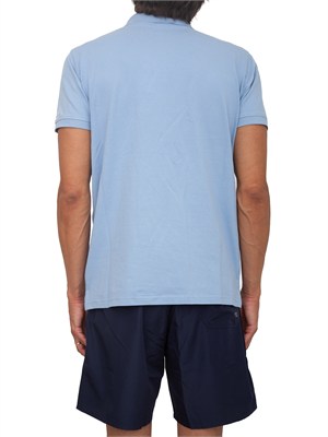 Polo azzurra Iceberg Beachwear uomo in cotone con logo in UOMO