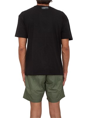 T-shirt uomo Plein Sport Swim in cotone nero con logo in UOMO