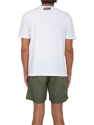 T-shirt uomo Plein Sport Swim in cotone bianco con logo in UOMO