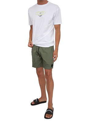 T-shirt bianca Plein Sport Swim uomo con stampe in UOMO