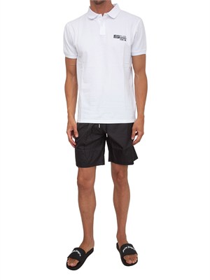 Polo uomo Plein Sport Swim in cotone bianco in UOMO