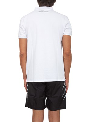 Polo uomo Plein Sport Swim in cotone bianco in UOMO
