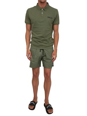 Polo uomo Plein Sport Swim in cotone verde in UOMO