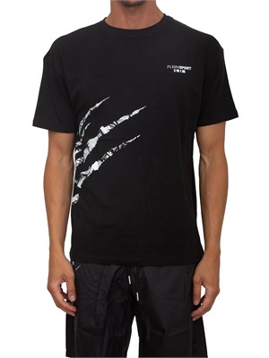 T-shirt uomo Plein Sport Swim in cotone nero con stampe in UOMO