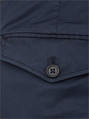 Pantaloni Corneliani in cotone stretch blu in UOMO