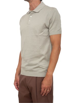 Polo maglia Corneliani in cotone beige in UOMO