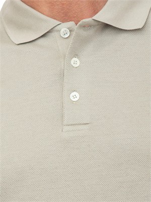 Polo maglia Corneliani in cotone beige in UOMO