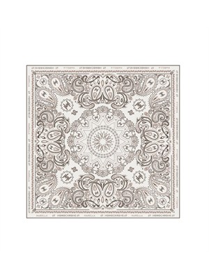Foulard Marella in cotone bianco stampa bandana in DONNA