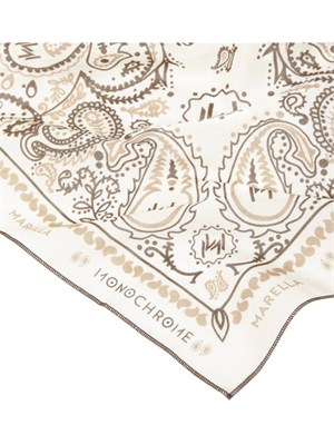 Foulard Marella in cotone bianco stampa bandana in DONNA