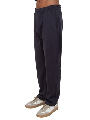 Pantalone tuta Corneliani in misto cotone blu in UOMO