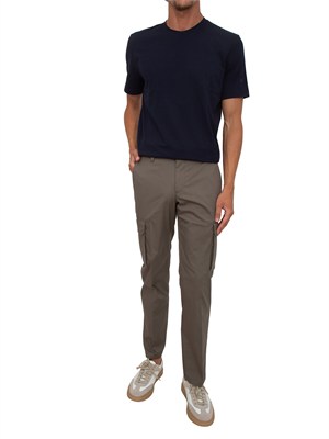 T-shirt Corneliani in cotone blu in UOMO