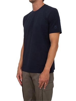 T-shirt Corneliani in cotone blu in UOMO