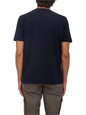 T-shirt Corneliani in cotone blu in UOMO