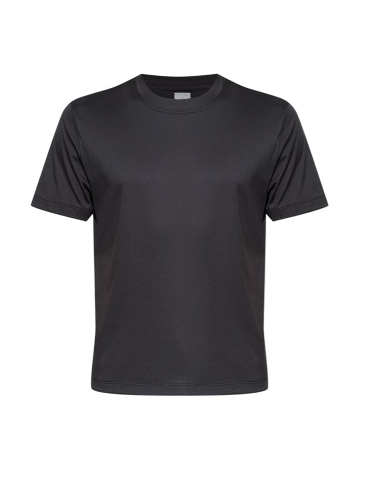 T-shirt girocollo Eleventy uomo in misto cotone blu