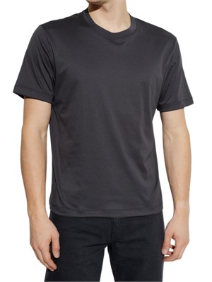 T-shirt girocollo Eleventy uomo in misto cotone blu in UOMO