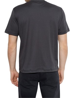 T-shirt girocollo Eleventy uomo in misto cotone blu in UOMO