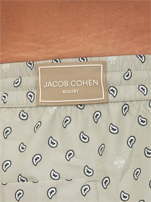 Bermuda boxer mare Jacob Cohen verdi con stampa in UOMO
