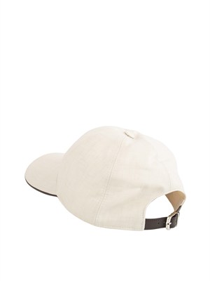 Cappello baseball avorio Corneliani in UOMO
