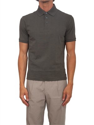 Polo Emporio Armani uomo in cotone verde in UOMO