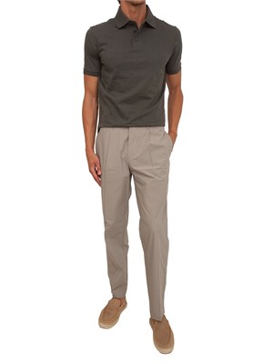 Polo Emporio Armani uomo in cotone verde in UOMO