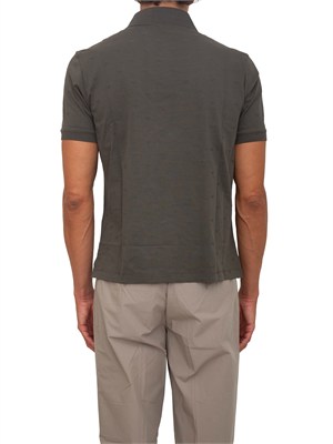 Polo Emporio Armani uomo in cotone verde in UOMO