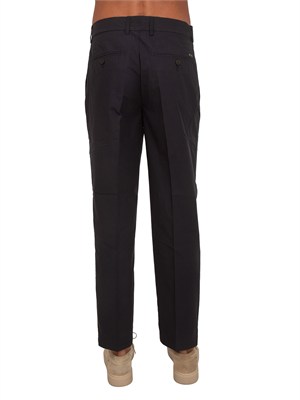 Pantaloni Emporio Armani uomo in cotone blu in UOMO