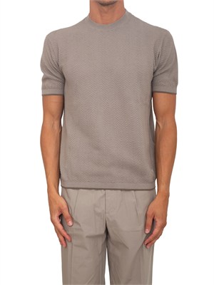 Maglia taupe a maniche corte Emporio Armani in UOMO