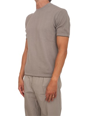 Maglia taupe a maniche corte Emporio Armani in UOMO