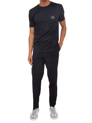 Pantaloni Emporio Armani uomo in tessuto blu in UOMO