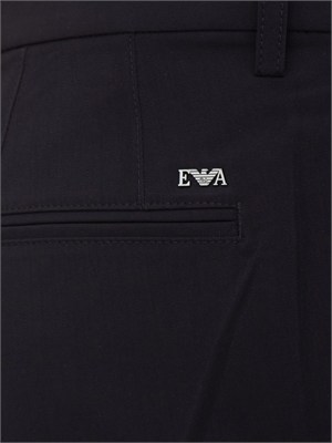 Pantaloni Emporio Armani uomo in tessuto blu in UOMO