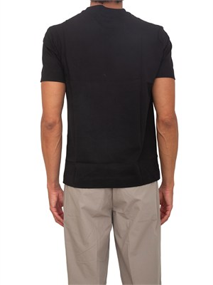 T-shirt Emporio Armani uomo in cotone nero in UOMO
