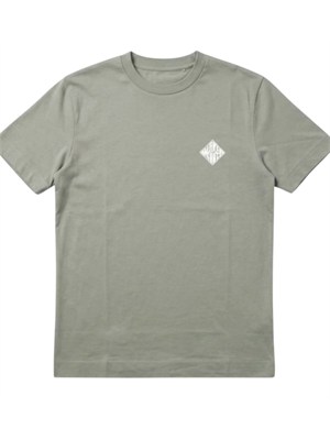 T-shirt Emporio Armani in tessuto verde con logo in UOMO