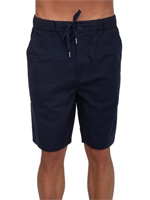 Bermuda Sun68 in popeline di cotone blu con tasche in UOMO