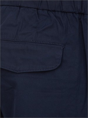 Bermuda Sun68 in popeline di cotone blu con tasche in UOMO