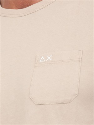 T-shirt Sun68 uomo in cotone beige in UOMO