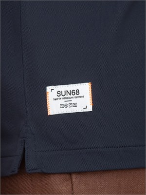 T-shirt blu SUN68 uomo in nylon in UOMO