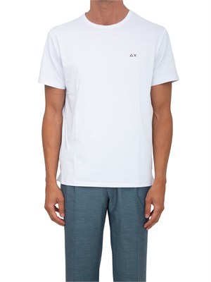 T-shirt bianca SUN68 uomo in nylon in UOMO