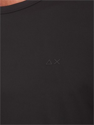 T-shirt nera SUN68 uomo in nylon in UOMO
