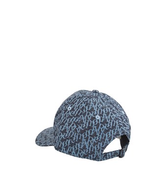 Cappello RichmondX in denim scuro logo all over in UOMO