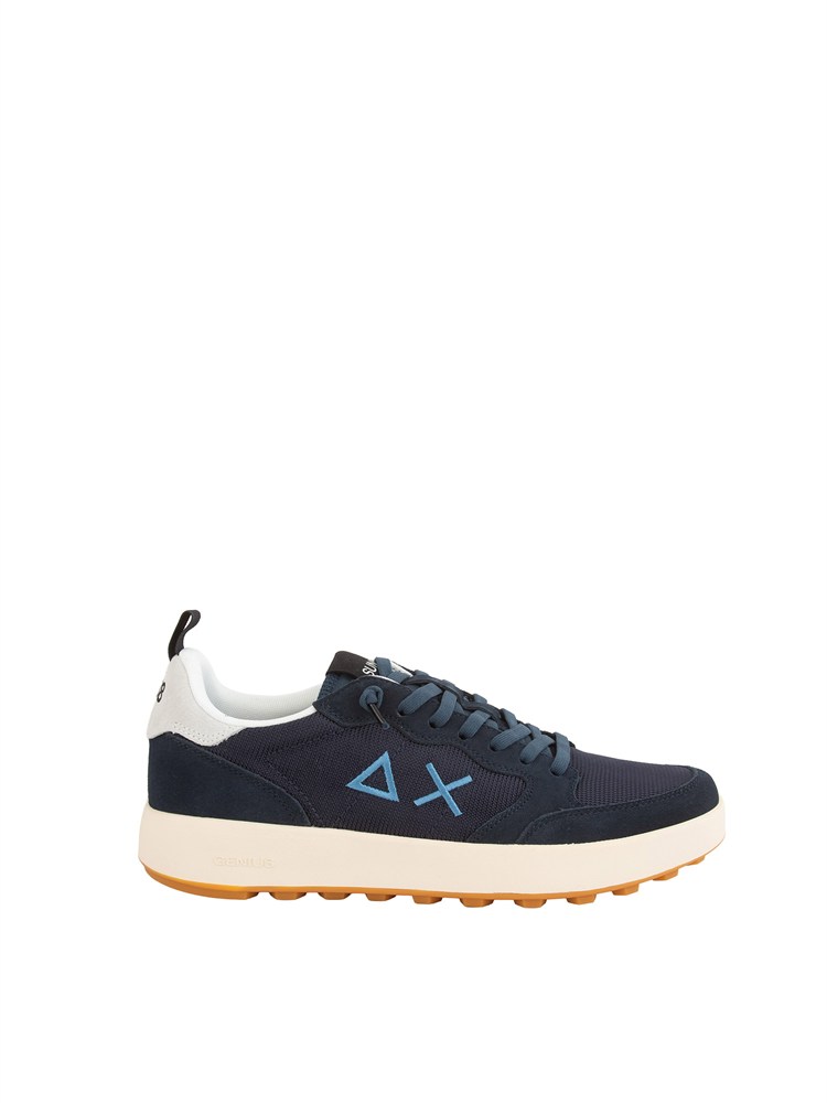 Sneakers Genius SUN68 in nylon e suede blu