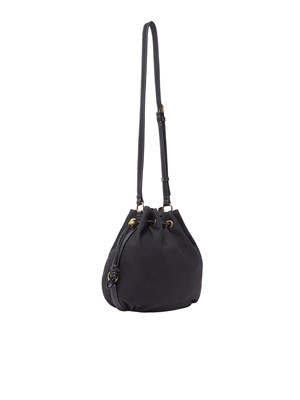Borsa a tracolla Liu Jo donna effetto nabuk nero in DONNA