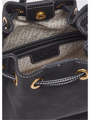 Borsa a tracolla Liu Jo donna effetto nabuk nero in DONNA