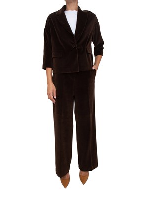 Pantalone donna Circolo 1901 in velluto marrone in DONNA