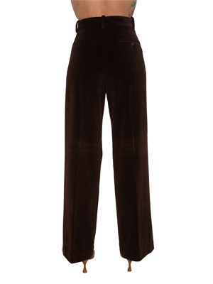 Pantalone donna Circolo 1901 in velluto marrone in DONNA